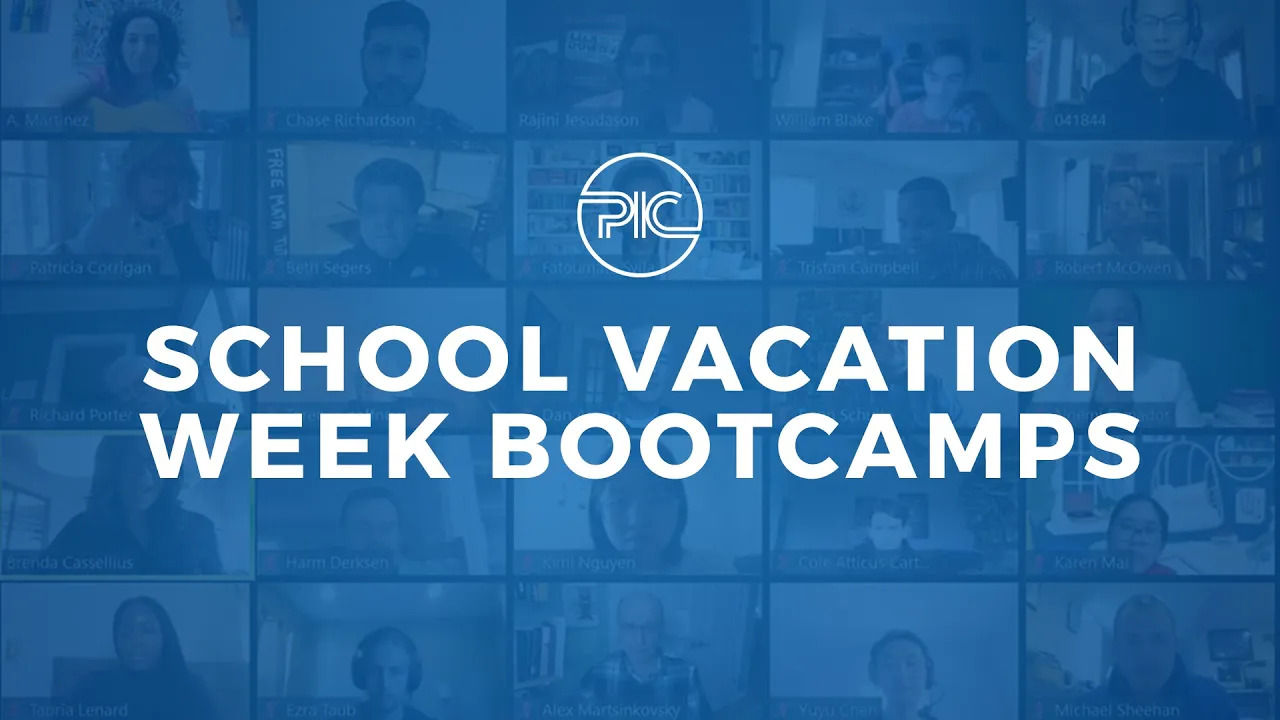 School Vacation Week Virtual Bootcamps 2021 Boston PIC